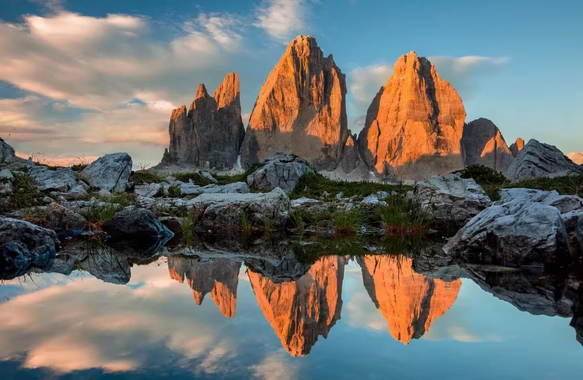Chasing Sunrise Above the Dolomites